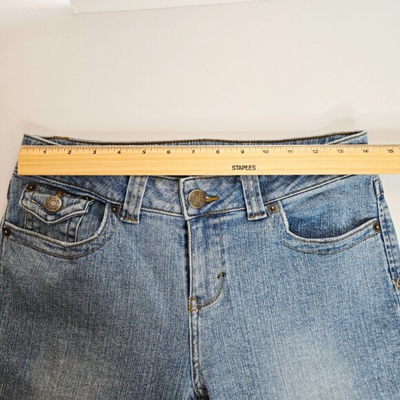 SO Stretch Boot Cut Flare Leg Denim Jeans Junior Sz 7 - Picture 4 of 12